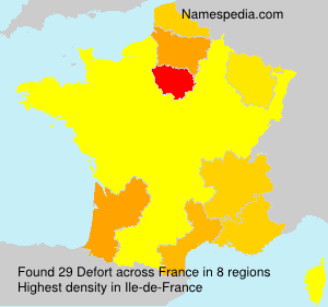 Surname Defort in France Surname Defort in France