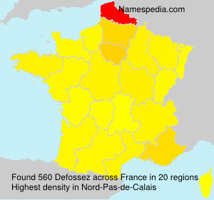 Surname Defossez in France Surname Defossez in France