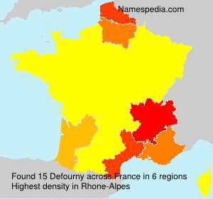 Surname Defourny in France Surname Defourny in France