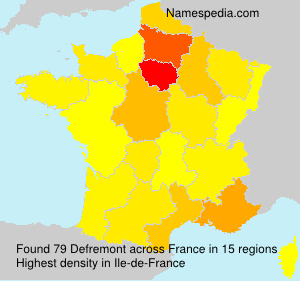 Surname Defremont in France Surname Defremont in France