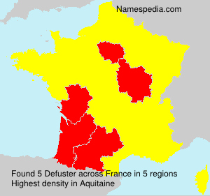 Surname Defuster in France Surname Defuster in France