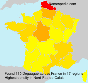 Surname Degaugue in France Surname Degaugue in France
