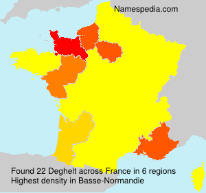 Surname Deghelt in France