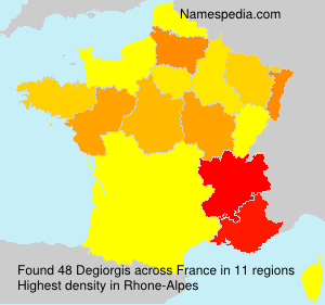 Surname Degiorgis in France Surname Degiorgis in France