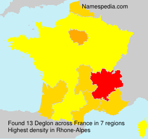 Surname Deglon in France Surname Deglon in France