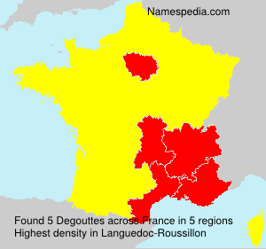 Surname Degouttes in France Surname Degouttes in France