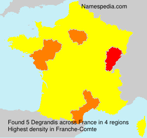 Surname Degrandis in France Surname Degrandis in France