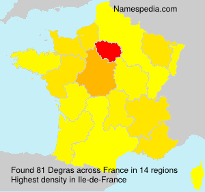 Surname Degras in France Surname Degras in France