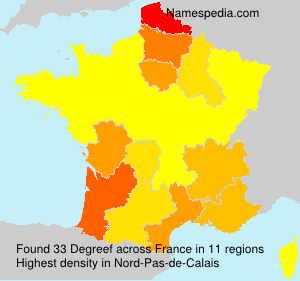 Surname Degreef in France Surname Degreef in France