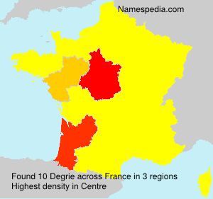 Surname Degrie in France Surname Degrie in France