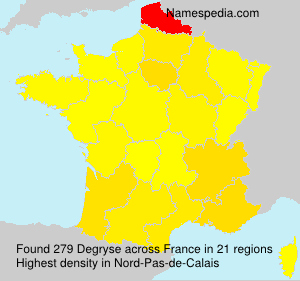Surname Degryse in France Surname Degryse in France