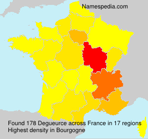 Surname Degueurce in France Surname Degueurce in France