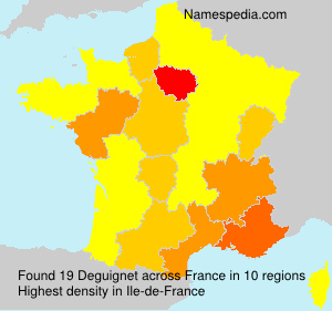 Surname Deguignet in France Surname Deguignet in France