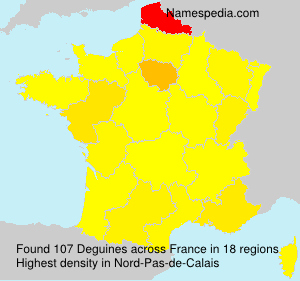 Surname Deguines in France Surname Deguines in France