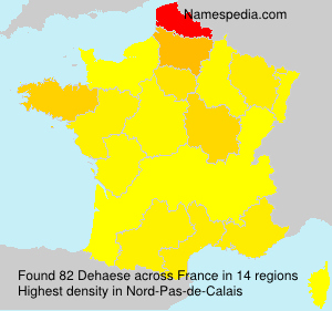 Surname Dehaese in France Surname Dehaese in France