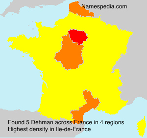 Surname Dehman in France Surname Dehman in France