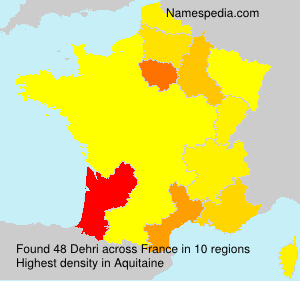 Surname Dehri in France Surname Dehri in France