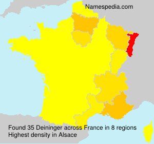 Surname Deininger in France Surname Deininger in France