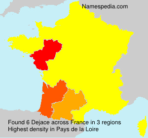 Surname Dejace in France Surname Dejace in France