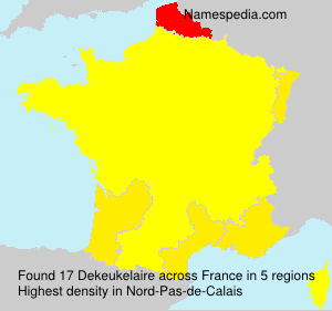 Surname Dekeukelaire in France Surname Dekeukelaire in France