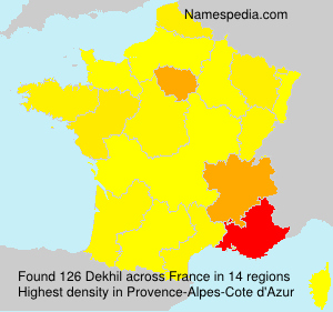Surname Dekhil in France Surname Dekhil in France