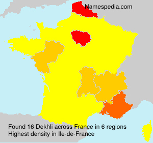 Surname Dekhli in France Surname Dekhli in France