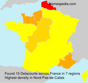 Surname Delacourte in France Surname Delacourte in France