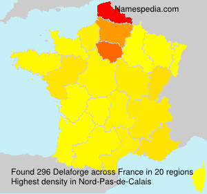 Surname Delaforge in France Surname Delaforge in France