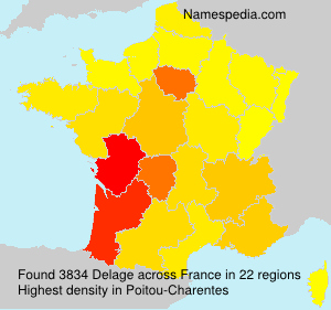Surname Delage in France Surname Delage in France