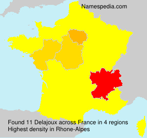Surname Delajoux in France Surname Delajoux in France