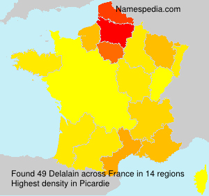 Surname Delalain in France Surname Delalain in France