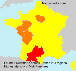 Surname Delamorte in France Surname Delamorte in France