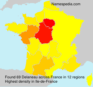 Surname Delaneau in France Surname Delaneau in France