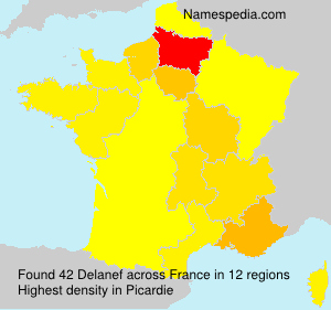 Surname Delanef in France Surname Delanef in France