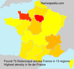 Surname Delarocque in France Surname Delarocque in France
