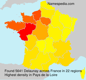 Surname Delaunay in France Surname Delaunay in France