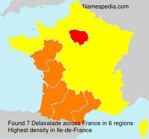Surname Delavalade in France Surname Delavalade in France