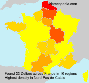 Surname Delbec in France Surname Delbec in France
