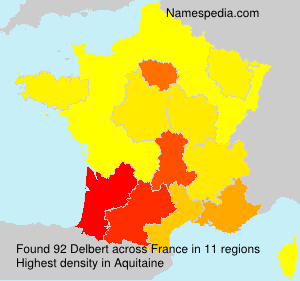 Surname Delbert in France Surname Delbert in France