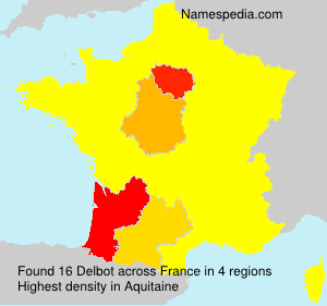 Surname Delbot in France Surname Delbot in France