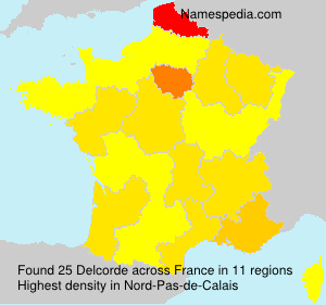 Surname Delcorde in France Surname Delcorde in France