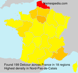 Surname Delcour in France Surname Delcour in France