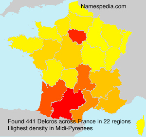Surname Delcros in France Surname Delcros in France