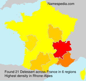 Surname Delessert in France Surname Delessert in France