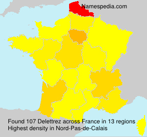 Surname Delettrez in France Surname Delettrez in France