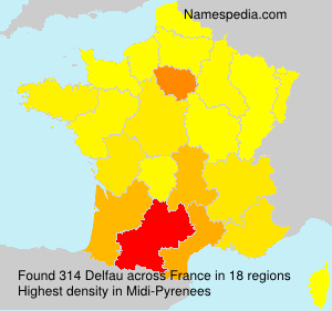 Surname Delfau in France Surname Delfau in France