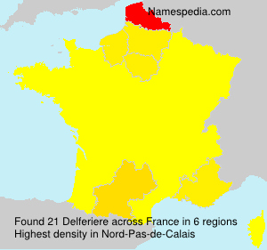 Surname Delferiere in France Surname Delferiere in France