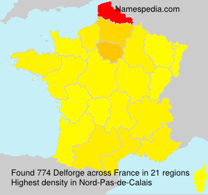 Surname Delforge in France Surname Delforge in France