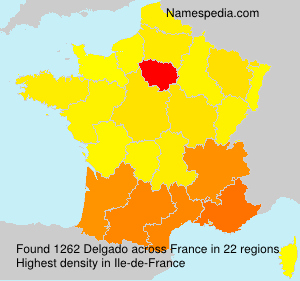 Surname Delgado in France Surname Delgado in France