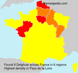Surname Delghust in France Surname Delghust in France